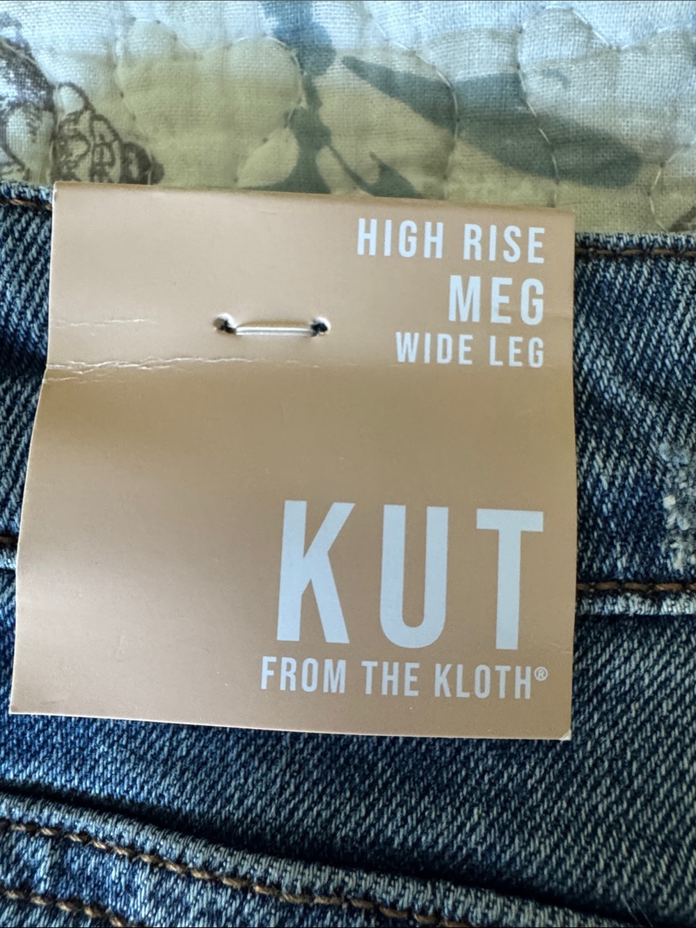 Kut from the Kloth Women's Straight Jeans in Faded Blue - Picture 8 of 8